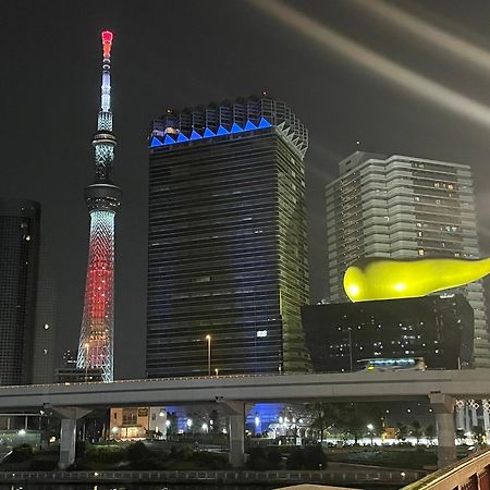 Calum Asakusa Imado Tokyoカルム浅草今戸ツインルーム新築民泊東京浅草隅田川今戸神社近くスカイツリー見えるコンビニコインランドリー近くある浅草駅まで徒歩圏内アクセス便利成田空港羽田空港銀座渋谷東京駅直通 Exterior foto